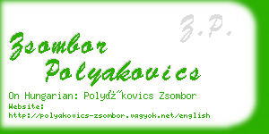 zsombor polyakovics business card